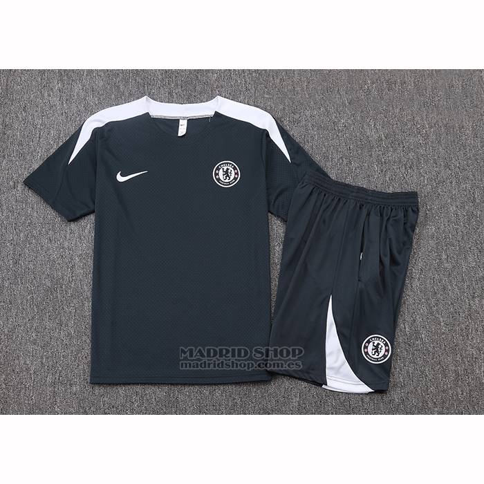 Chandal del Chelsea Manga Corta 2025-2026 Gris - Pantalon Corto